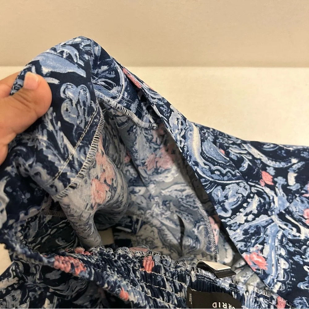 Torrid‎ Women Blue Paisley Print Pleated Short Size 2X